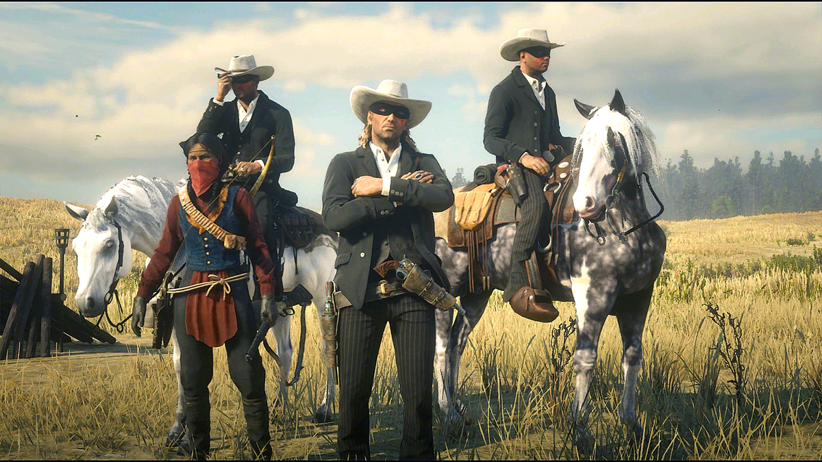 GTABiker's tweet image. Role-play Thursday: The Lone Rangers &amp;amp; Tontette - Bringing Justice to the West! #TheBanishedOnes #RedDeadOnline #MakeYourOwnFun