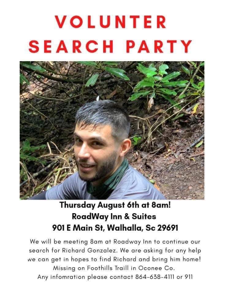 kirstieleeann's tweet photo. Please join the search party if you are in the area. Let’s bring Richard home! ❤️
#Walhalla #SouthCarolina #oconeestatepark #foothillstrail https://t.co/qIsl37hgvM