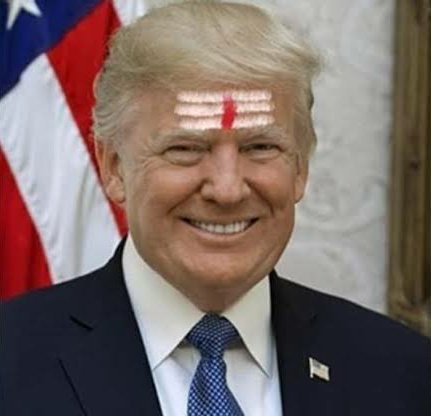 vivek_oswal's tweet photo. Ab ye afwahein kon faila raha h ki Donald trump bhrahman hai ?? https://t.co/SmCZaVr9J4