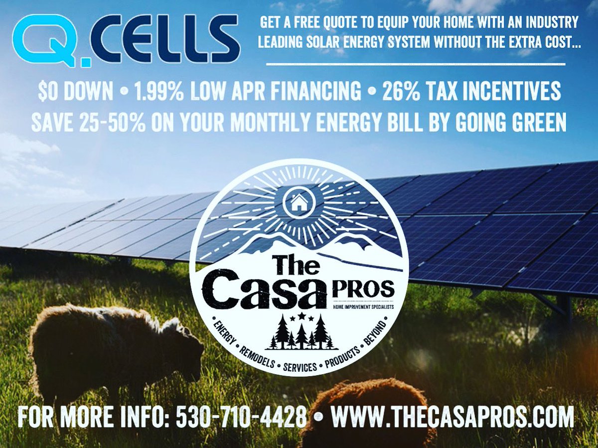 Absolutely free, zero pressure quotes... 530-710-4428 thecasapros.com