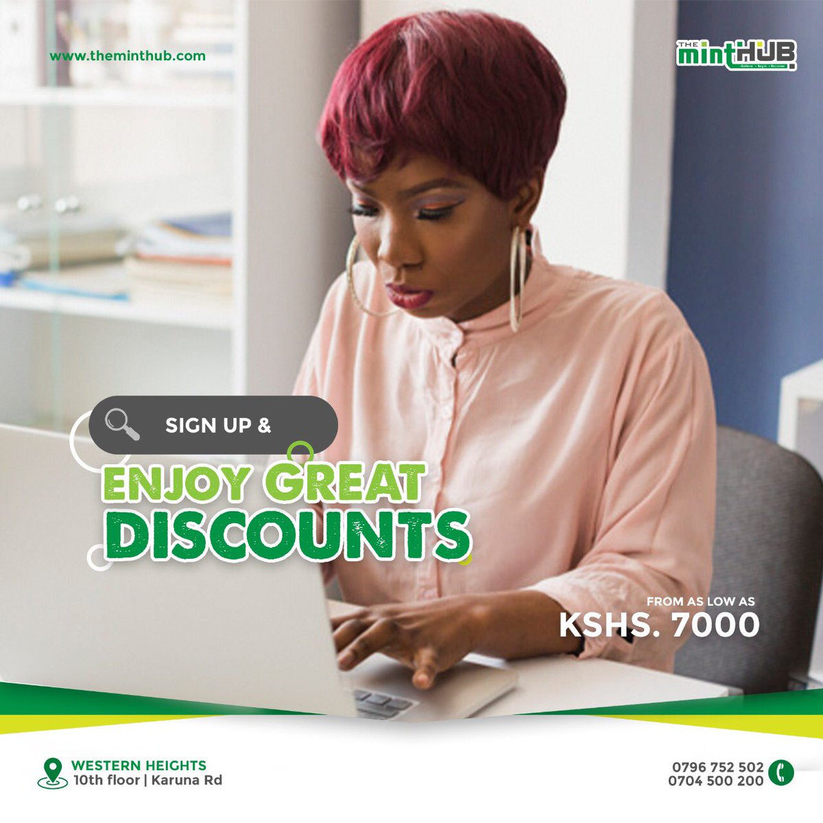 theminthub's tweet photo. You asked and we listened!! 🤗
20% off on ALL packages!
Call us today for more information:
0796752502/0704500200
https://t.co/Pt9HBhML71
#theminthubcares #theminthub #COVID19KE #flattenthecurve #officespace #coworking #workspaceske #covidready #discounts #Sales https://t.co/8jN0Kakmfd