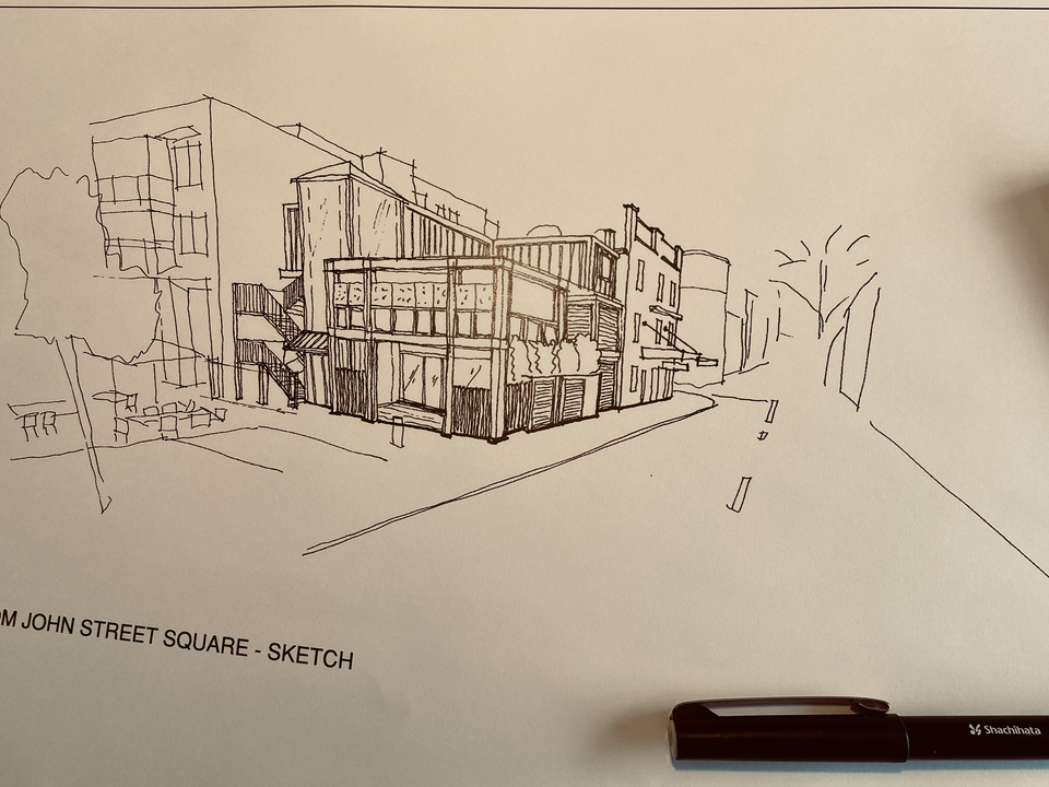 Coming soon to a corner near you, change is just around the corner  #architecture #designer #architectureporn #sketchdesign  #Peter jay design #pyrmont #bistro  #pubdesign #sydneybars