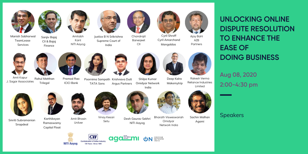 Agami_In's tweet photo. How can Online Dispute Resolution (ODR) enhance the #easeofdoingbusiness? Join the conversation on August 8 at 2pm as we explore industry interest in ODR, identify promising commercial use cases &amp; recognize pathways for greater adoption. Register here: https://t.co/3Eu3DKMsB6 https://t.co/ErrWRLx8i6