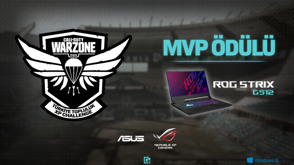 Gamify Türkiye (@gamifytr) on Twitter photo COD #Warzone Türkiye XP Challenge Cumartesi başlıyor! 🚨
Turnuvalarda son 4'e kal, finale çık, yayıncılarla kapış!
En çok kill'i al MVP ödülü Asus ROG Strix G512'nin sahibi ol!
Hemen katıl 👊
#CallofDuty #ModernWarfare #FreeCallofDuty
<a href="/asusrogturkiye/">ROG Türkiye</a>
bit.ly/warzone_0508 COD #Warzone Türkiye XP Challenge Cumartesi başlıyor! 🚨
Turnuvalarda son 4'e kal, finale çık, yayıncılarla kapış!
En çok kill'i al MVP ödülü Asus ROG Strix G512'nin sahibi ol!
Hemen katıl 👊
#CallofDuty #ModernWarfare #FreeCallofDuty
<a href="/asusrogturkiye/">ROG Türkiye</a>
bit.ly/warzone_0508