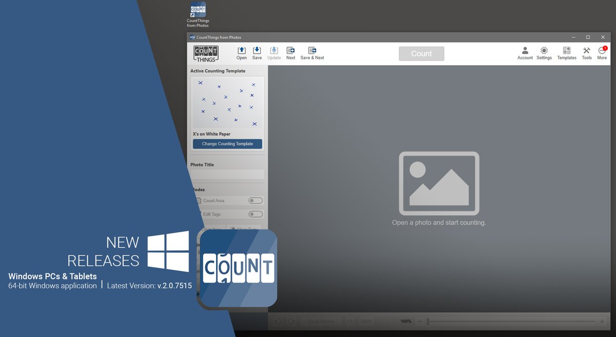 CountThings's tweet photo. Windows App updates:
» Bug Fixes
» Improved sensitivity color function
» Updated Canon camera compatibility
Check it out: https://t.co/EUlQQzapqm
#CountThings #newrelease #AppUpdates #CountThingsfromPhotos #CountingApp https://t.co/ytU8a3q5Ql