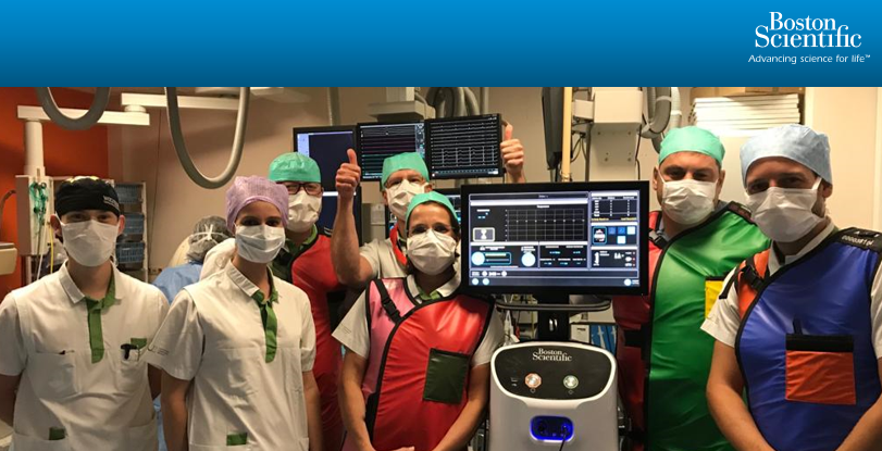 BSC_EU_Heart's tweet photo. #EPeeps! The first POLARx cases in Brussels took place today, led by Prof Carlo de Asmundis. Two cryoablations were performed with the team describing encouraging results. Congrats to all at the Heart Rhythm Management Institute. #RedesignedCryoablation #AFib @VUBrussel https://t.co/Mms3huASfa