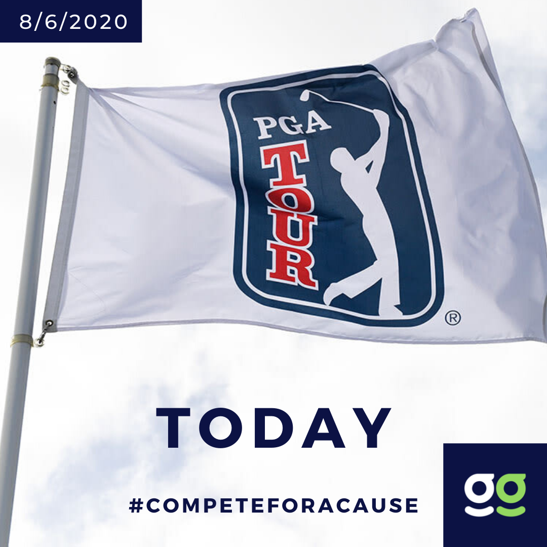 WeAreGiveGame's tweet photo. The PGA Championship starts TODAY! Make sure your fundraiser is ready to go for the first Major of the season starting now #CompeteForACause #PGA #Championship https://t.co/D72PV3Nm8L