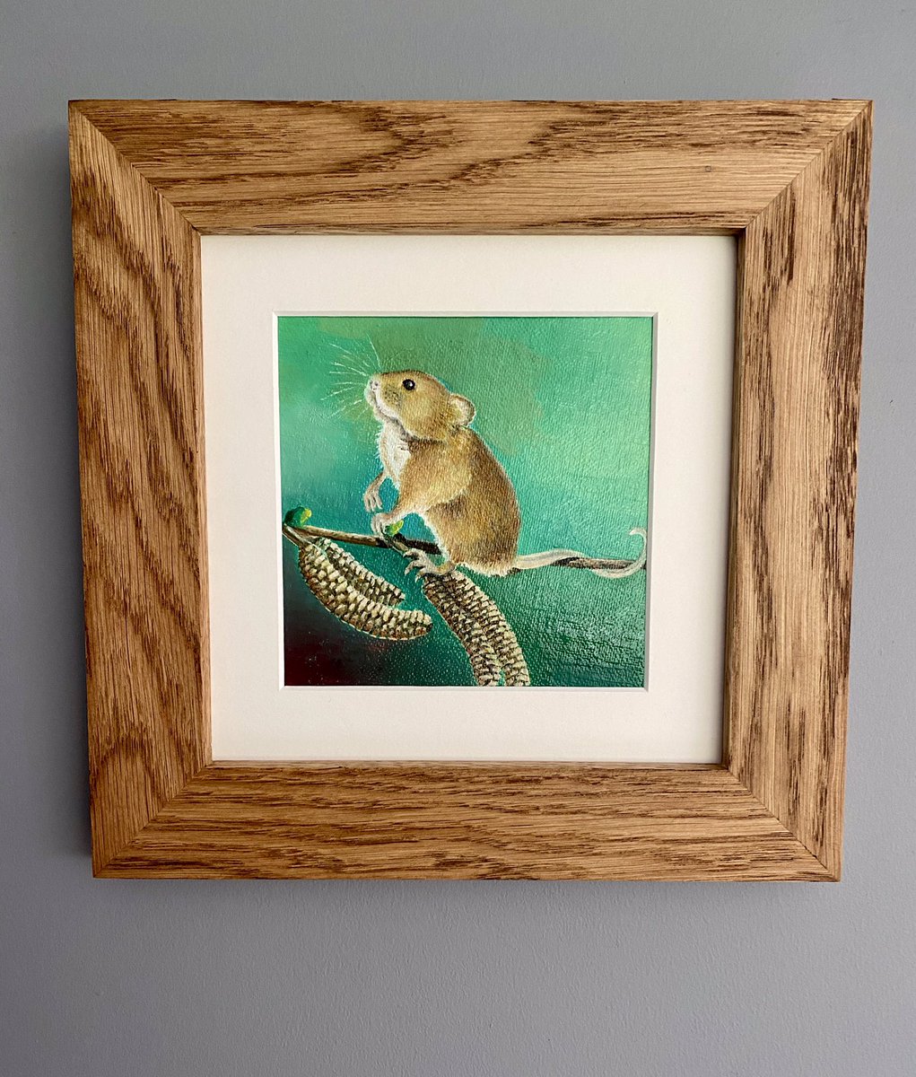 burtonwardcraft's tweet photo. You could be the proud owner of this super cute harvest mouse - original oil painting mounted and presented in this amazing handmade French oak frame - find out more at https://t.co/4d9UC9GCKR #wildlife #originalart #Springwatch2020 #naturelovers https://t.co/bZDmrGttxy