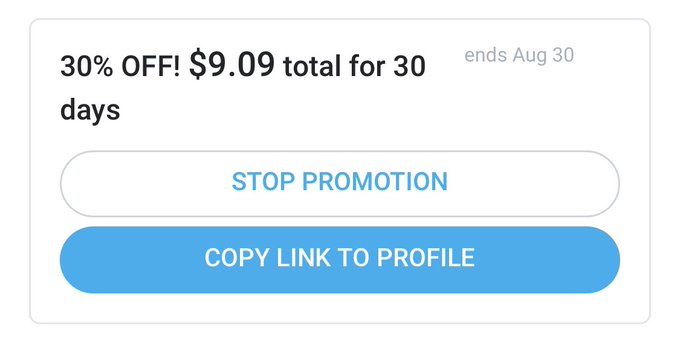 30% off until the end of the month! Don&rsquo;t miss out!!  https://t.co/SdbqcCm00E https://t.co/9Zpky0jJi<a href="/tag/onlyfans"class="tags"><span>#onlyfans</span></a>