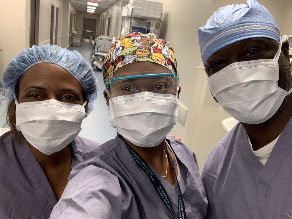 MarissaHMcNatt's tweet photo. It’s a good morning in the OR when I can operate with one of our black female residents and have a fellow black attending operating next door to me. @SocietyofBAS @BlackWomenDocs @WakeSurgonc @WakeSurgEd https://t.co/EzqXFMlXRr