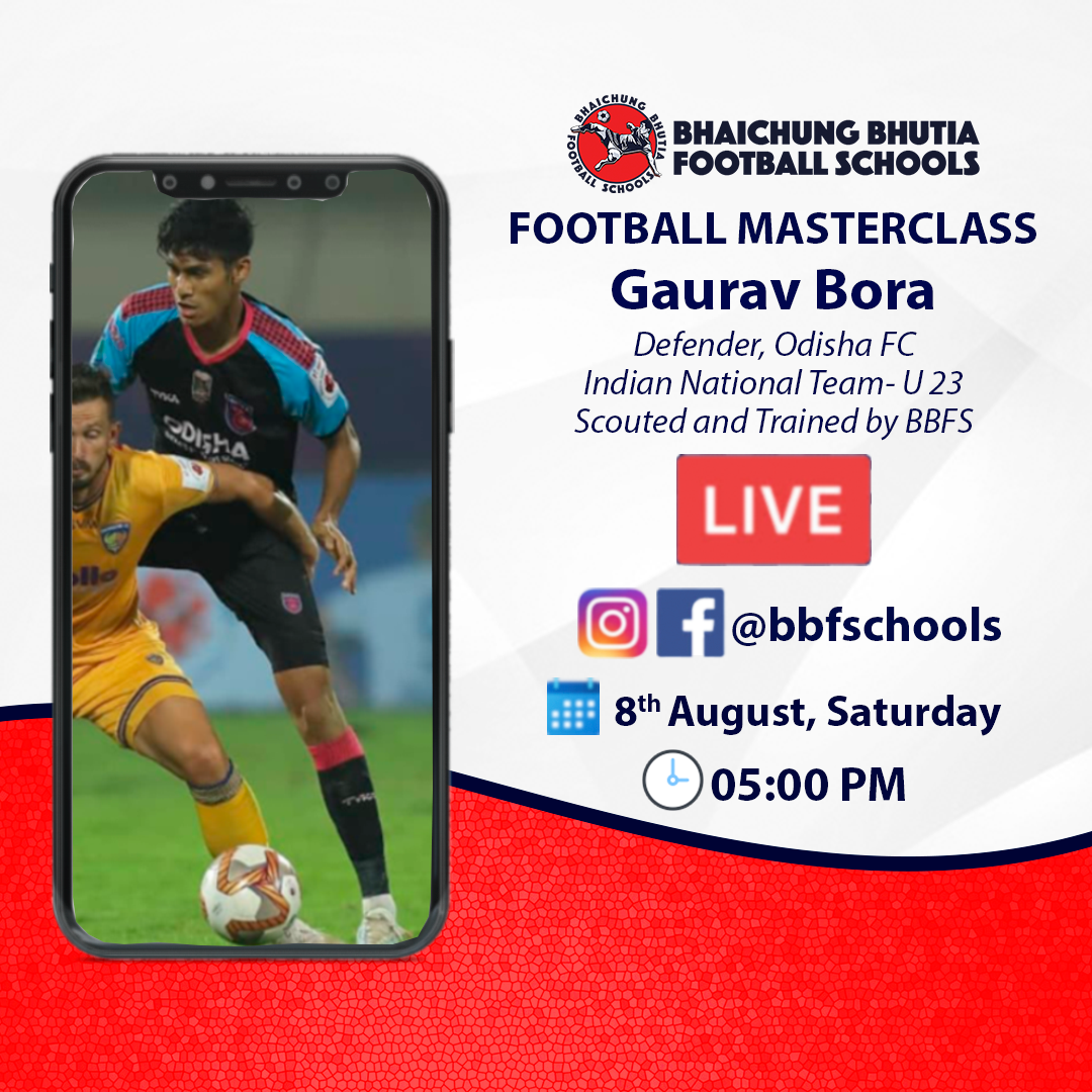 BBFSchools's tweet photo. 2 Days to go for Episode 6 of #BBFSMasterclass with Anup Singh, starring BBFS Alumnus, and Odisha FC defender Gaurav Bora.
Catch them LIVE @bbfschools Facebook and Instagram page this Saturday, 8th August at 5:00 PM
#BBFSYes #bbfslive https://t.co/0CJWerwGT5