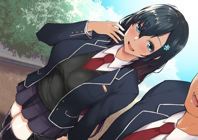 あとこちらはskebの連作でのご依頼で、黒髪ロングの幼馴染(オリキャラ)とそのヒロインのビデオレターです。1枚目の依頼文で前フリかな?とピンと来たので続けての依頼が来て良かったです 