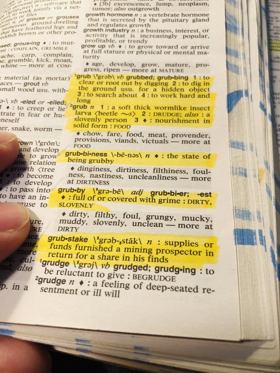 First70864795's tweet photo. #grub (MWD &amp; T, 2014, p. 487) https://t.co/KujnihCo2m