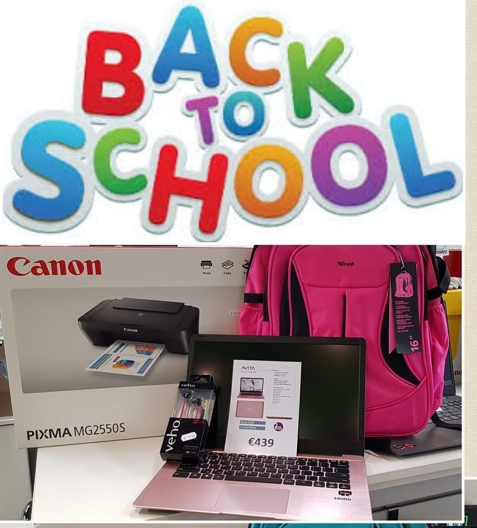 ArklowComputer's tweet image. Avita Bundle deal. Ideal for School or College!!

Brand new #AvitaPura
Amd Ryzen 3
8gb ram
256gb ssd
Windows 10s

😁24 months warranty😁

Included canon printer, back pack, usb stick &amp;amp; earphones

All for Only €479 #Gorey #Arklow