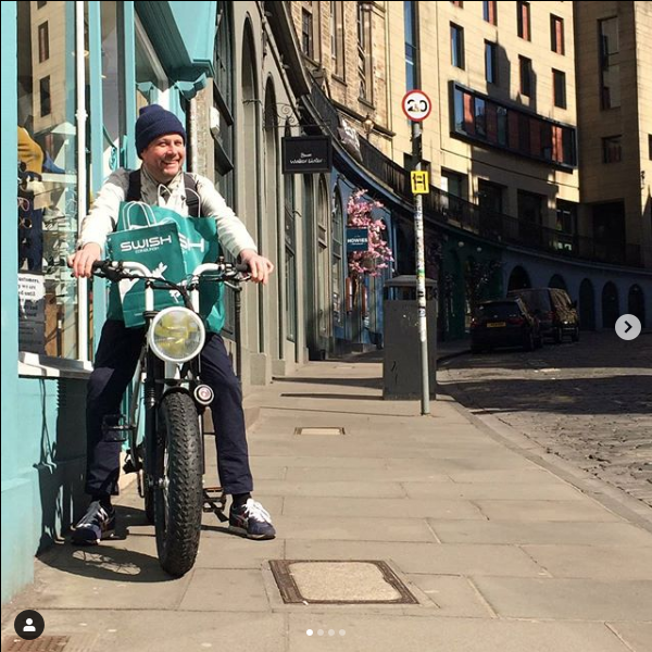 SwishEdinburgh's tweet photo. @farroutdelivers Am really enjoying the electric camaraderie and waving between all the electric bikers when I'm out doing my own shop deliveries, great job everybody!
#Urbanmobility #shoplocal #edinburgh #electricbike https://t.co/WYabeVphoN