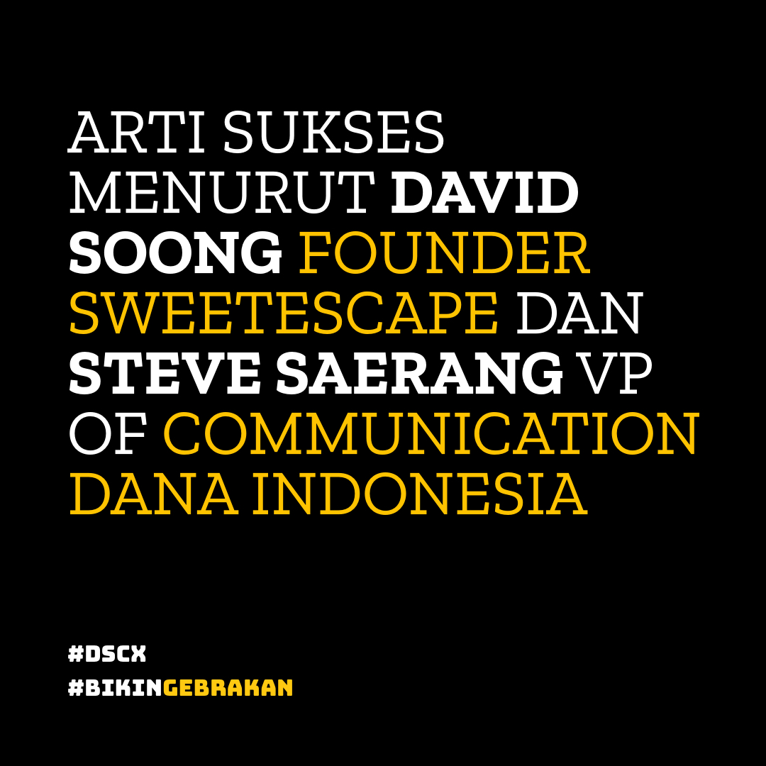 Diplomat_Sukses's tweet photo. Bagi sebagian orang arti sukses bukan soal materi, seperti David Soong Founder SweetEscape dan
Steve Saerang VP of Communication DANA Indonesia mereka mempunya definisi dalam sukses dikehidupannya. Bagaimana dengan kamu?

#BIKINGEBRAKAN #DSCX https://t.co/rI97E1RcUE