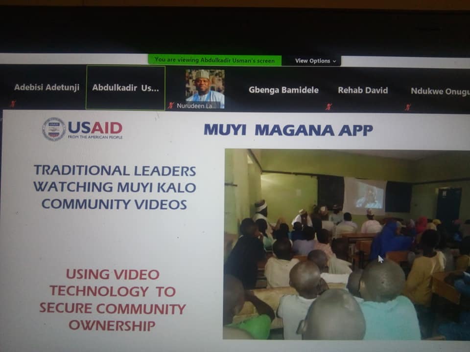 USAIDNEIPlus's tweet photo. #VirtualMeeting #CommunityMobilizationICTpackage presentation to #EdoSUBEB NEI PLUS using technology to promote children's learning and support community efforts. #EarlyGradeReading #LetsRead #Mukaranta https://t.co/RfVwu0jxGg