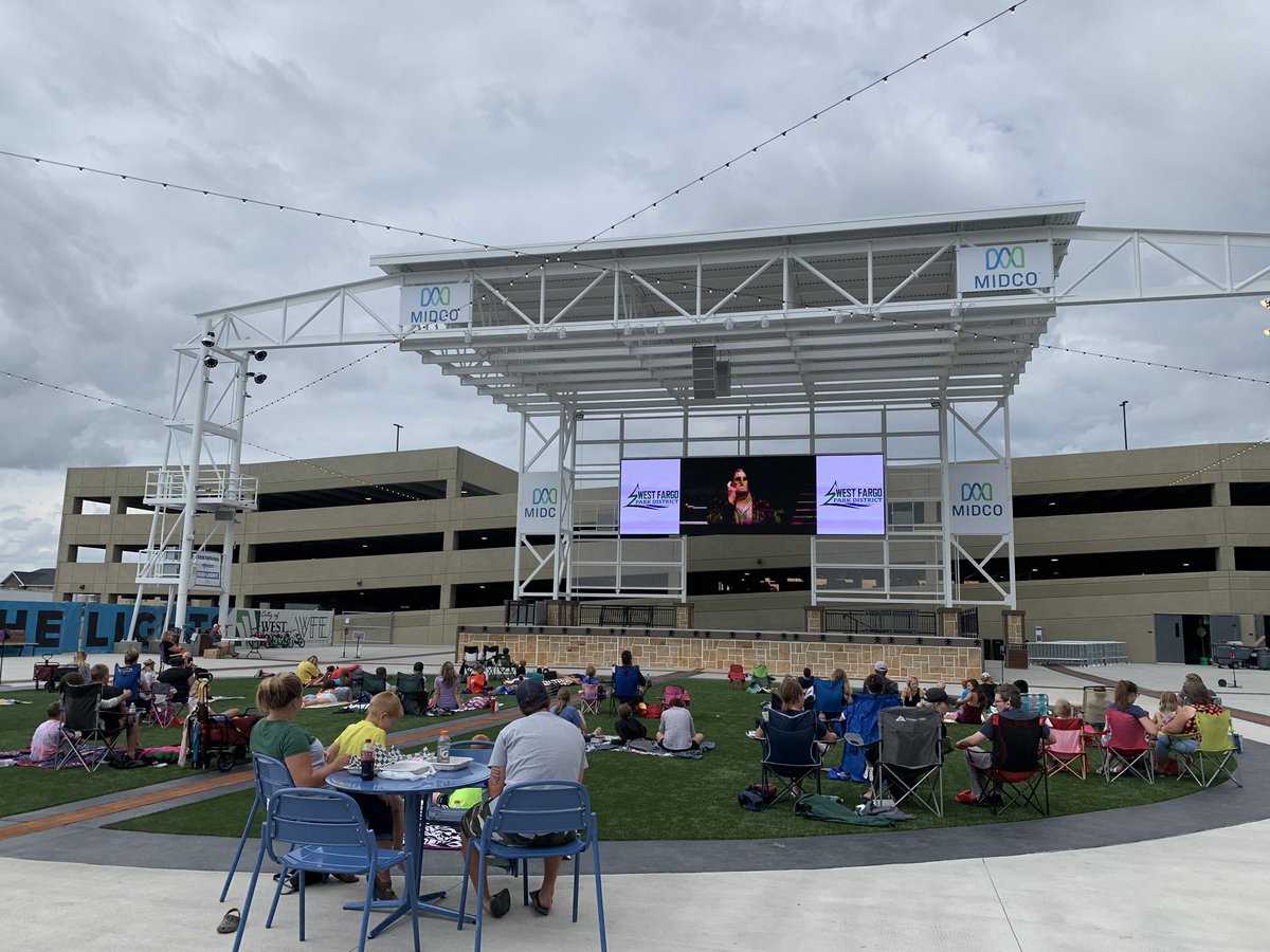 Yesterday we hosted our Big Screen Movie Matinee at a NEW location...The Lights on 32. This place is gorgeous!! We look forward to having more events here in the future. #wfparks #turnonthelights #westfargoevents #movieday #getoutandplay