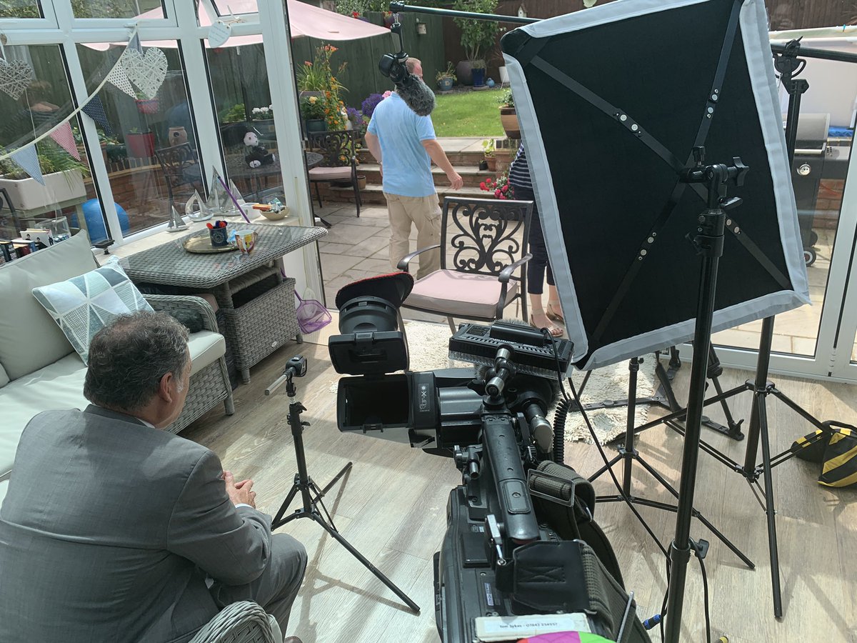 TomSykesUK's tweet photo. Filming for @itvmeridian and @itn today with #PCAndrewHarper’s lovely Mother Debbie. Coverage tonight from 6pm on #ITVNews. @AndrewsLawUK #PCHarper #Cameraman https://t.co/UIDtthV658
