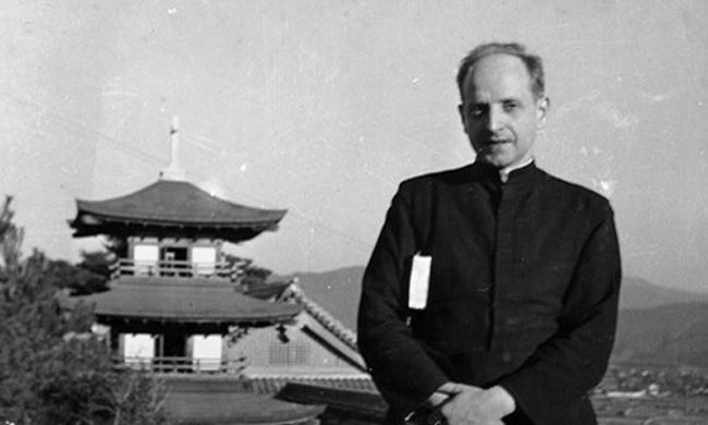 On August 6, 1945 Pedro Arrupe, S.J., the future General of  @JesuitsGlobal, was stationed on the outskirts of Hiroshima.