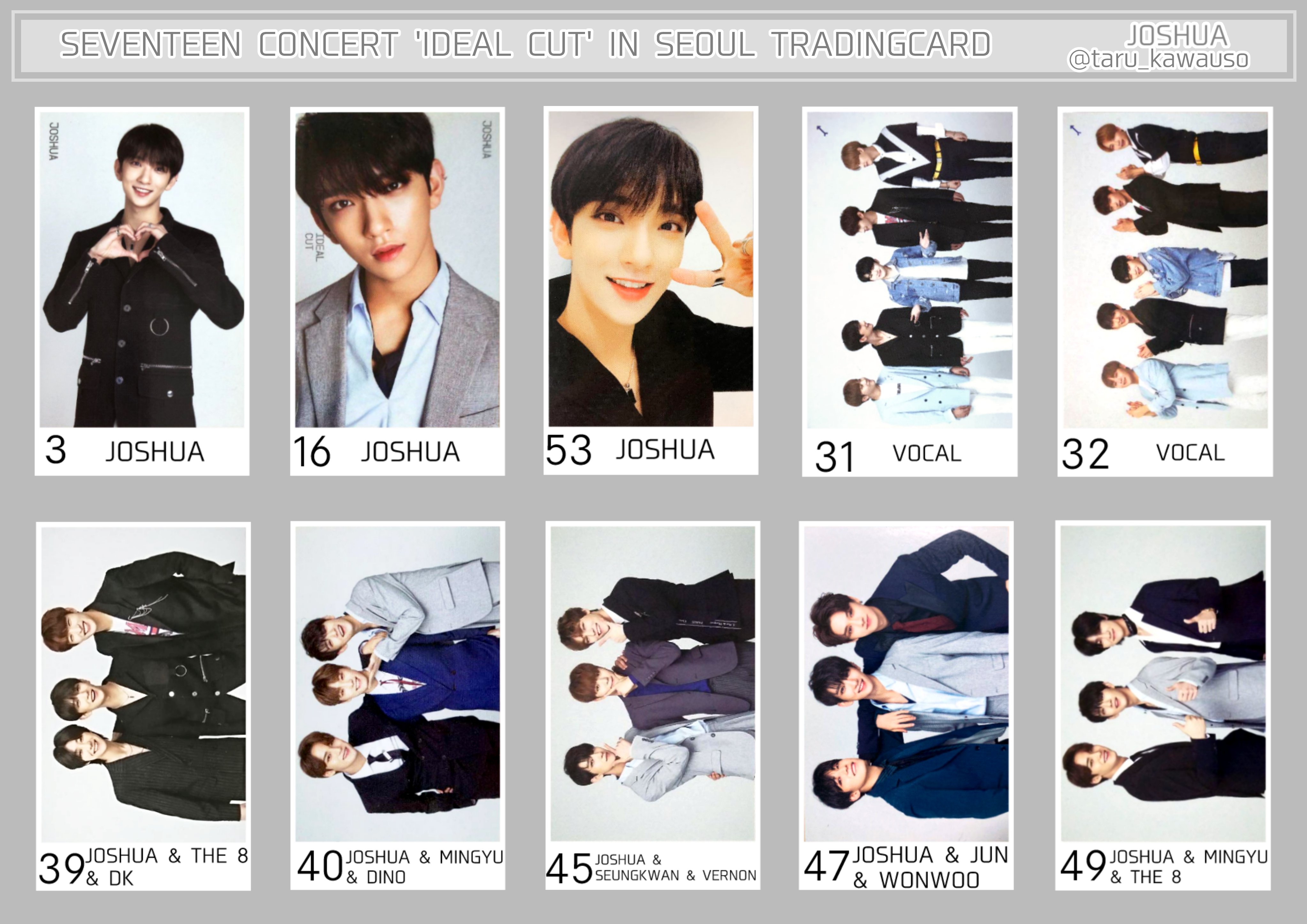 SEVENTEEN IDEAL CUT ライブDVD トレカ付き ジョシュア