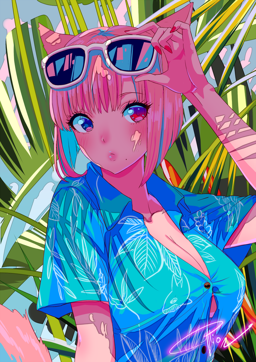 「らくがきアロハ? 」|ぽーしょんのイラスト