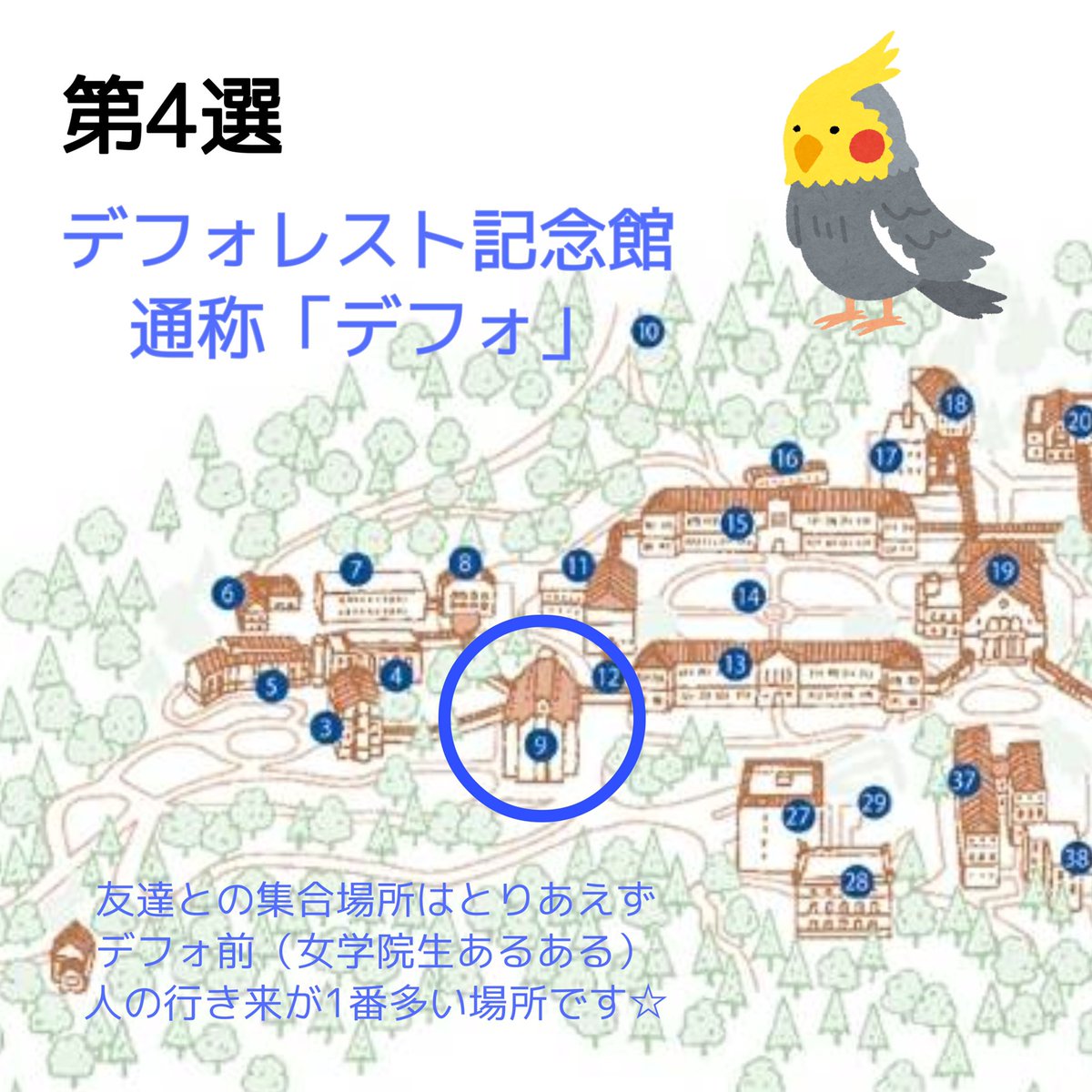 umi_jyogakuin's tweet image. こんばんは〜！😊
本日はよく利用する建物第四弾⭐️
デフォレスト記念館についてです！
大学に登校できる日はまだまだ遠そうだけど、イメージだけでもしてもらえたら😌✨
#春から神戸女学院大学　
#春から神戸女学院
#春からKC
#神戸女学院大学総合文化学科
#関西ラクロス