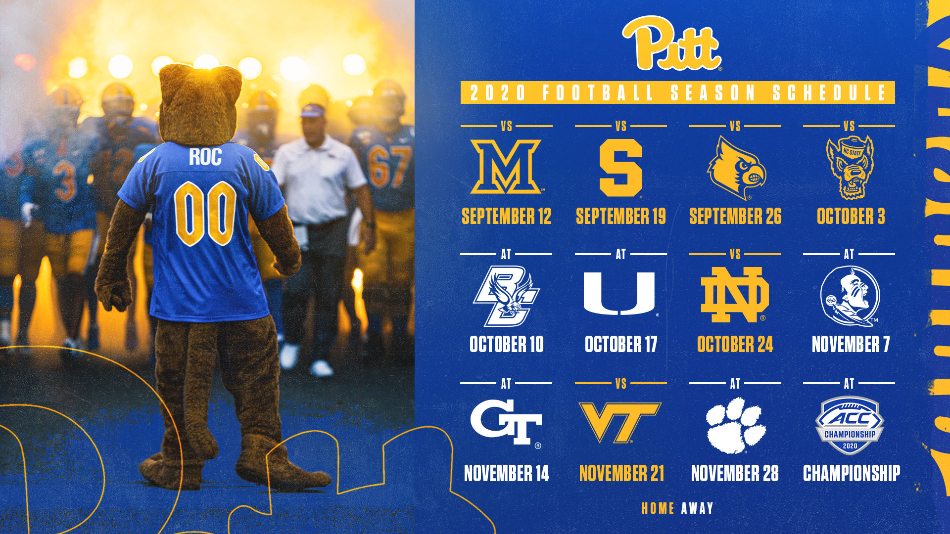 Pittsburgh Football Schedule 2022 Pitt Football On Twitter: "2️⃣0️⃣2️⃣0️⃣ The Acc Has Released A Revised Football  Schedule For This Season. Https://T.co/Pvaltnyk5A #H2P  Https://T.co/Ifyecfgfyo" / Twitter