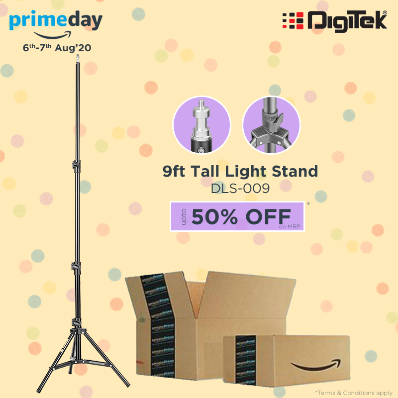 DigitekOfficial's tweet photo. Get a 9ft tall stand to fix all your photographic lights, umbrellas & reflectors at Rs 949 only. https://t.co/uSDkT4omMl
#AmazonPrimeDay #sale #photography #photographer #lightstand #stand #sturdy #cameraequipments #digitekphotography #cameragears #homestudio #camerakit https://t.co/QYl5vZWDaU