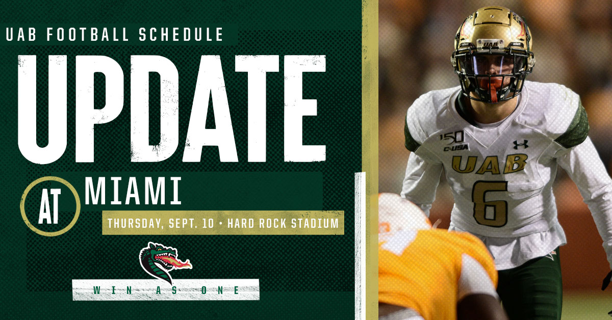 Of course we'll be your plus-1, <a href="/CanesFootball/">Miami Hurricanes Football</a>. Let's dance‼️

🔗: bit.ly/UABatMiami