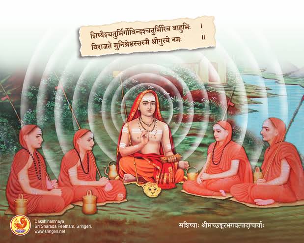 2/n His Holiness Bhagwan Shankara tirelessly travelled across the country from Kerala in the south to Joshi Mutt in the north & from Dwaraka in the west to Puri in the east. His extensive travelling across India united the country by awakening its common spiritual heritage.
