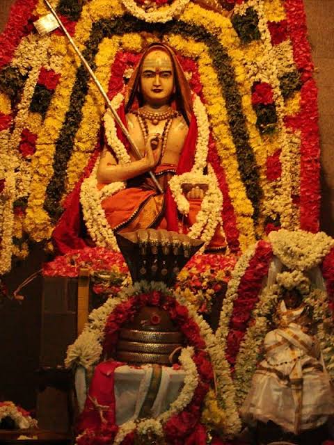 15/15 Jagadguru Shri Shankara within a short span of 16 years re-established Sanatana Dharma after overcoming not only Budhism & other directionless religions. His holy body left in demise at the age of 32 years in the year 2663 says 475 B.C. on the holy day of Kartika Poornima.