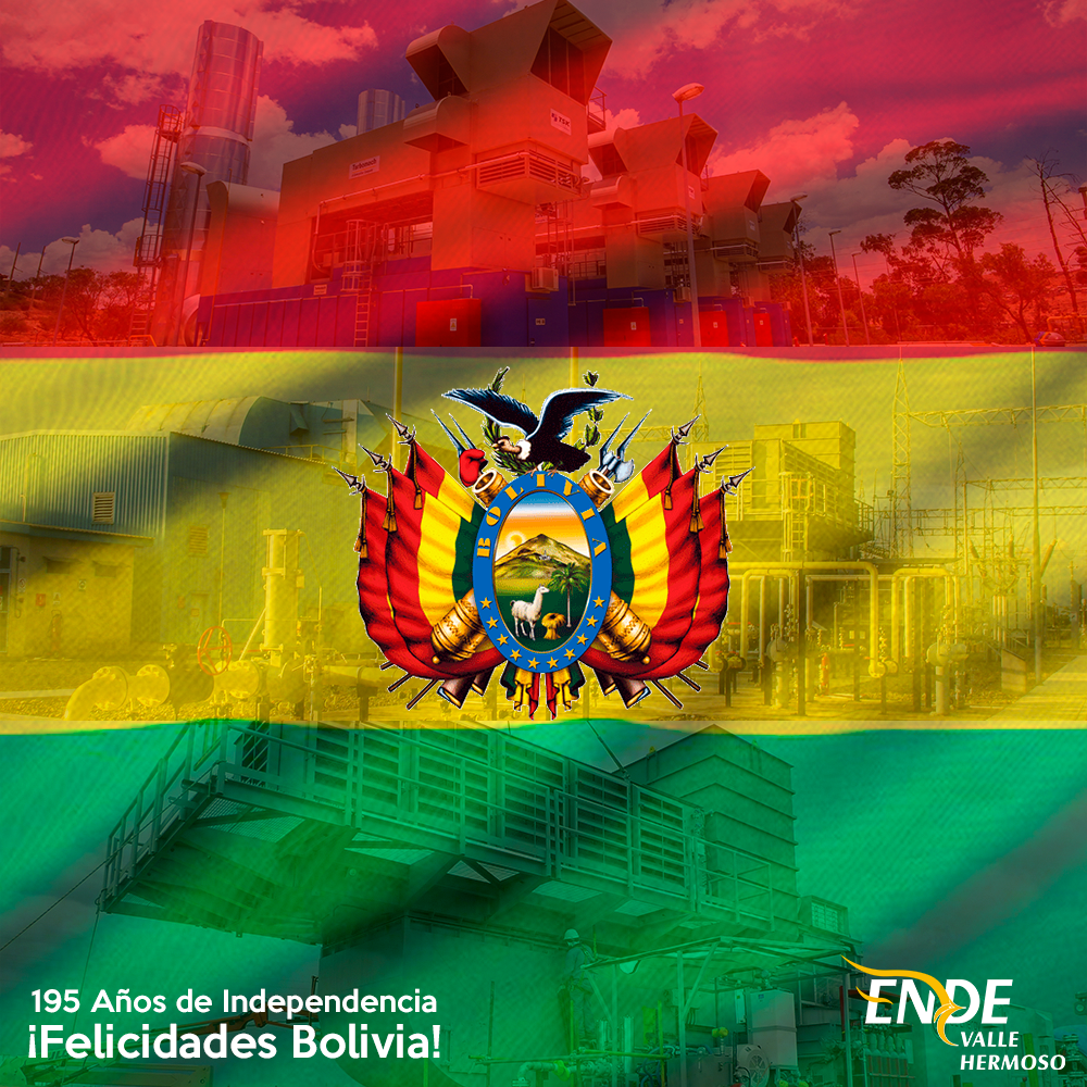 ReneChavezEVH's tweet photo. Un 6 de agosto como hoy, pero hace 195 años, Bolivia declaró su fundación como país libre, independiente y soberano. ENDE VALLE HERMOSO S.A. felicita y rinde homenaje a la patria que nos vio nacer

💻Sobre nosotros: https://t.co/7zYnEWpkii
@ENDECORPORACION https://t.co/DmHJsgN0dr