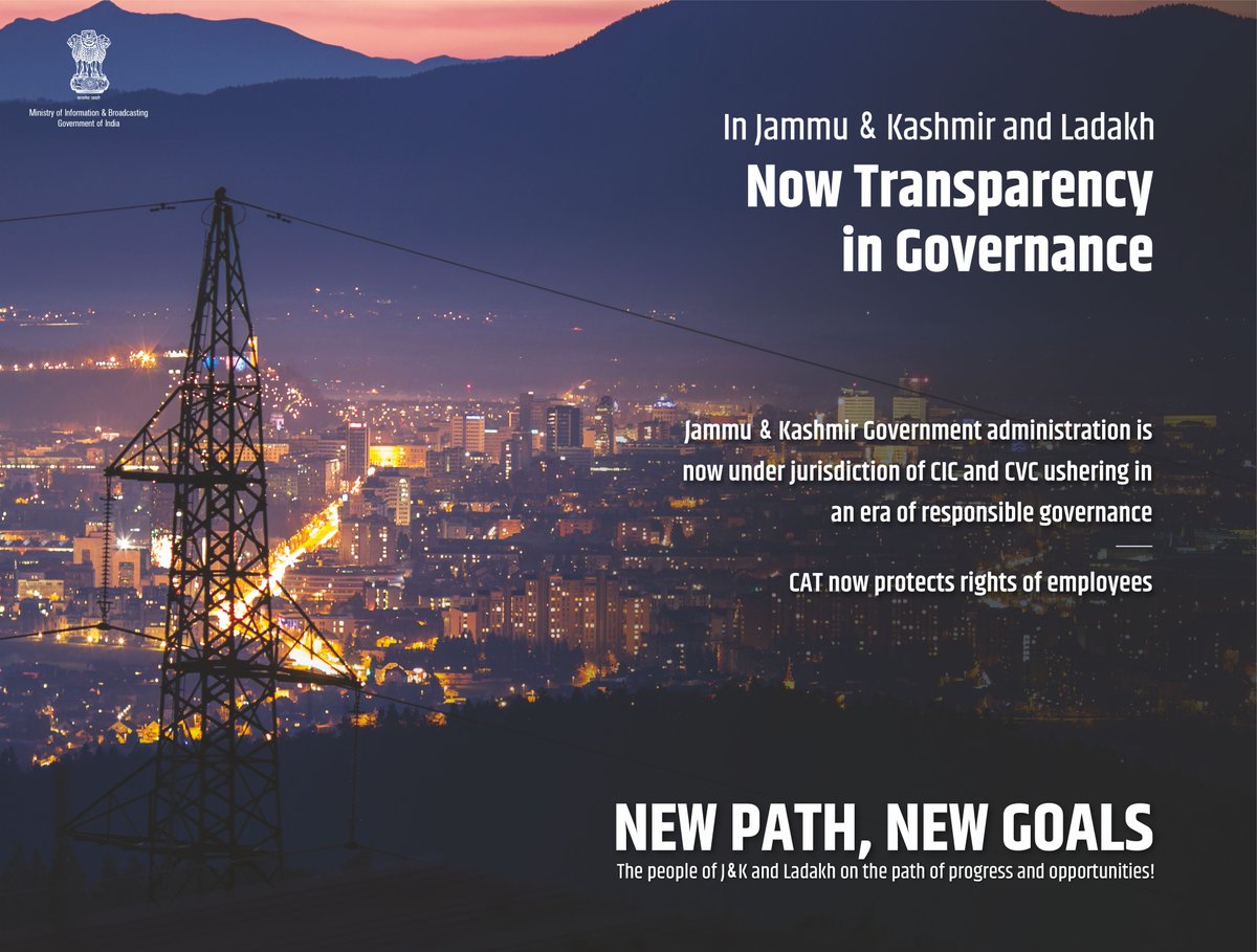 MIB_India's tweet photo. #OneYearOfDevelopment in #JammuAndKashmir and #Ladakh👇 

➡️Now transparency in governance
➡️Now domicile rights to deprived sections
➡️Now reservation benefits to so far deprived

#OneNationOneAspiration #JammuKashmirThenAndNow #LadakhThenAndNow https://t.co/bGWvjmcDGG