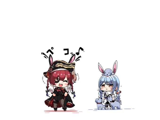 ダブル長…!?
#ぺこらーと
#マリンのお宝 