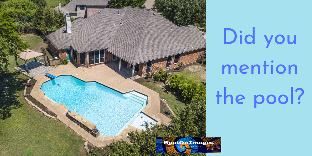 Drone shots say POOL louder than anything you put in the description.  Call us today at 214-499-6519 to schedule your appointment. Only $69 for one drone shot! #aerailphotography #drone #drones #dronephotography #residential #luxury #realestaet #photogrpahy #realestatephotography