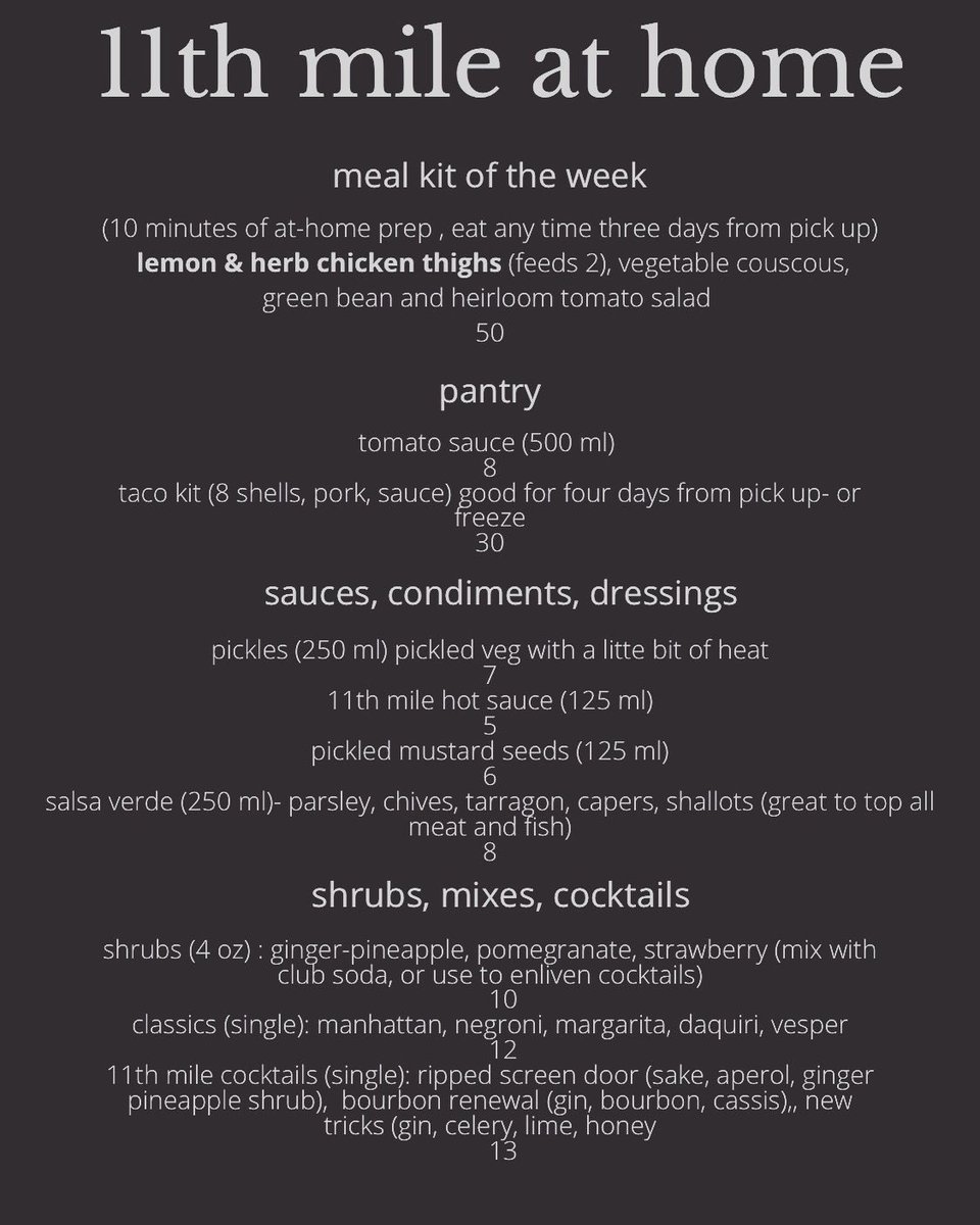 11thmile_yfc's tweet photo. Brand new at-home menu, for pick up Wednesday, August 12 (4:30-5:30) or Saturday, August 15 (2:00-3:00)
****Order and set pick-up date by email to 11thmile.yfc@gmail.com****
****items may sell out-we can only make so many friggin tacos**** https://t.co/cImMxImFPl