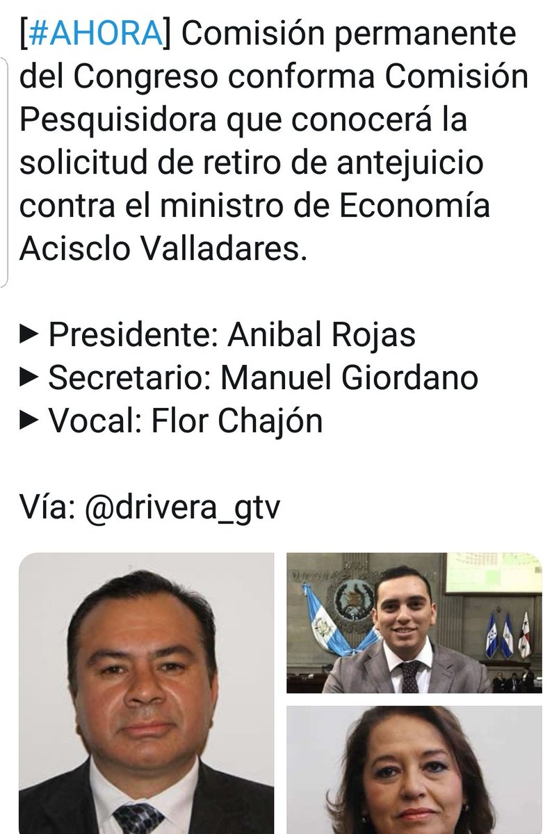 Ricigt1's tweet photo. ¿Por qué Asisclo quedó libre y ejerciendo como Ministro de Jimmy pese a haber sido denunciado en el caso coimas de #TIGO a Congresistas? 🔎Pues mire usted quien integró la Comisión Pesquisidora en el @CongresoGuate. Los diputados: Anibal Rojas y Manuel Giordano. #PactoDeCorruptos https://t.co/1YLwMCC0UK