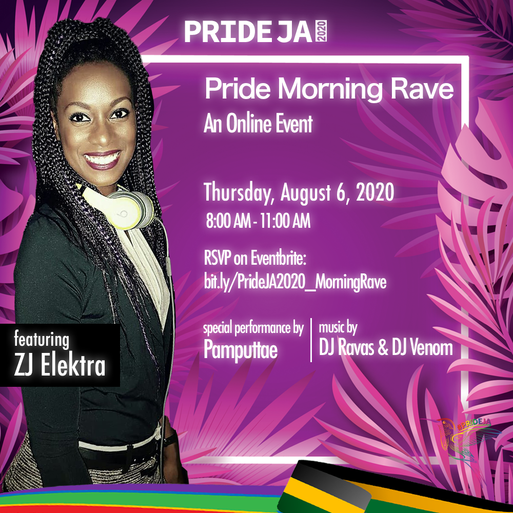 EqualityJa's tweet photo. Is time fi dash out and gwaan bad. Join us for the #PRiDEJA2020 Morning Rave. ZJ Elektra, Pamputtae, DJ Ravas and DJ Venom ready to start your Independence Day right.
Join us on YouTube with the link below or watch LIVE on Facebook or Instagram.
YouTube:
https://t.co/cNS79o4vHM https://t.co/jdrALipwD0