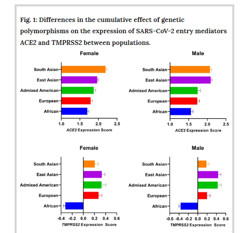 MuinJKhoury's tweet photo. There is wide genetic variability in expression of the SARS-CoV-2 host cell entry factors (ACE2 and TMPRSS2) across populations. Can this variability impact incidence and severity of #COVID19 in different populations? Via
@nature #GenesandImmunity https://t.co/lciCVVQEEB https://t.co/malFPyHZTo