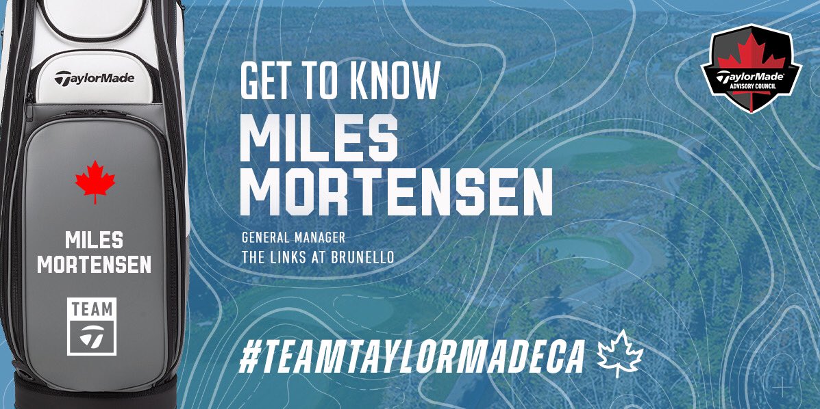 This week’s #TeamTaylorMadeCA features <a href="/linksatbrunello/">linksatbrunello</a> general manager, Canadian golf industry leader and TaylorMade Canada Advisory Council member Miles Mortensen.

Learn more about Miles and all he’s doing for golf at the local and national level: tmgolf.co/milesmortensen
