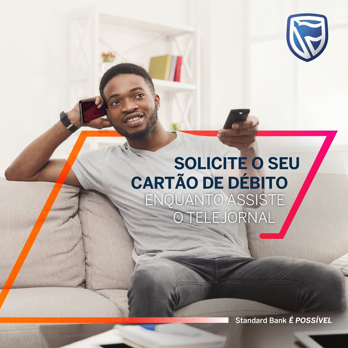 StandardBankMZ's tweet photo. Já não é necessário esperar e ir até ao Balcão para solicitar o seu cartão de débito.
Ligue para 800412412 e solicite através da linha do cliente, enquanto assiste o Telejornal.
#StandardBankMocambique #Servicos #CartaoDeDebito #Epossivel https://t.co/2lXh0W1fs0