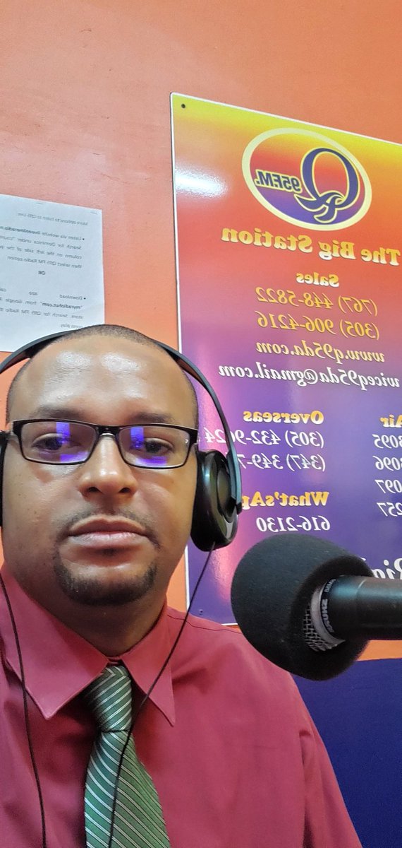 BrentonHilaire's tweet photo. On #Q95 #radio speaking about the #Sagicor Health Care Heroes #SagicorSTRONG #SagicorCares #AllIn https://t.co/eXBHIAnfiu