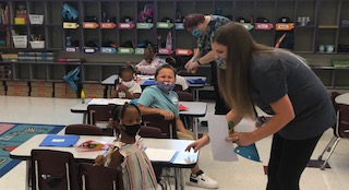 TSE - Masks - Social Distancing - Hand Washing  
Kindergartners can do it!