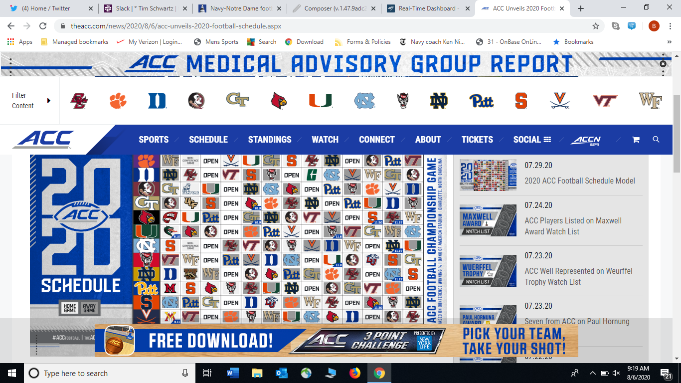 ACC 3 Pt Challenge - Atlantic Coast Conference