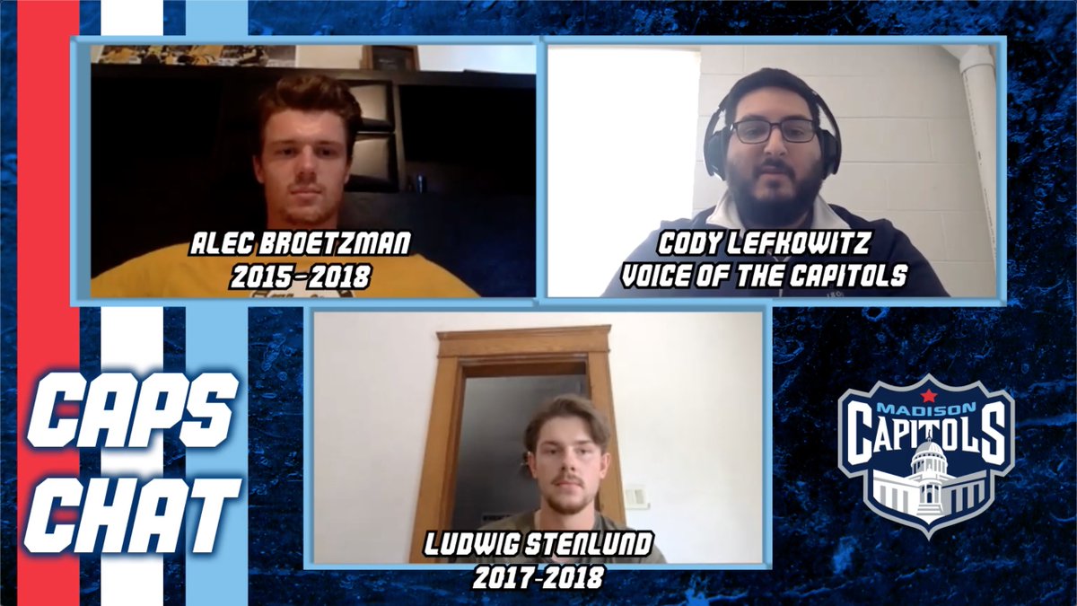 MadCapsHockey's tweet photo. Two Caps alum (@ABroetz21 & @ludwigstenlund) who have a spot in the record books join the show this week to chat about their time in Madison, and the various achievements they've but together in their years of playing. #CapsChat
π₯ https://t.co/oZZ6OxYkV5 https://t.co/Jnyt0zoOoU