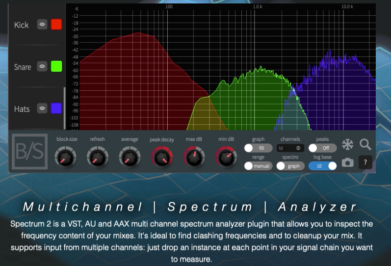 disfunker's tweet photo. Schulz’s Spectrum 2 plugin is an awesome multi channel spectrum analyzer, very useful in mixing to figure out which frequencies are clashing. Currently on sale
https://t.co/EUDb1lxDWA
https://t.co/0s50eoHwLT https://t.co/tEmaKy66Zk