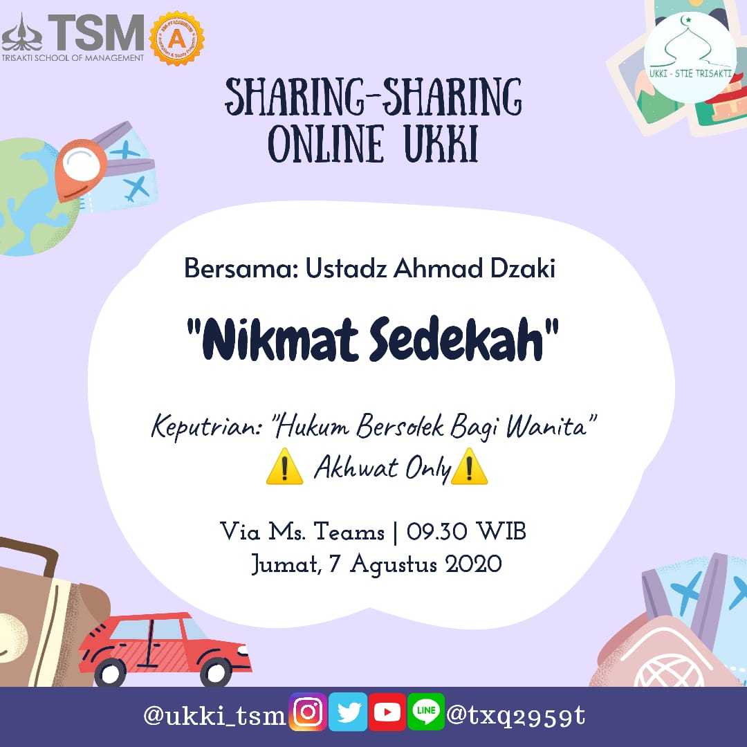 Hallo Sobat UKKI! 
Sharing-sharing online kembali lagi nih!
Yuk kembali ikuti sharing-sharing dan keputrian online yang akan diadakan esok hari. 

Sampai bertemu di sharing-sharing dan keputrian online! 👳🏻‍♂️🧕🏻