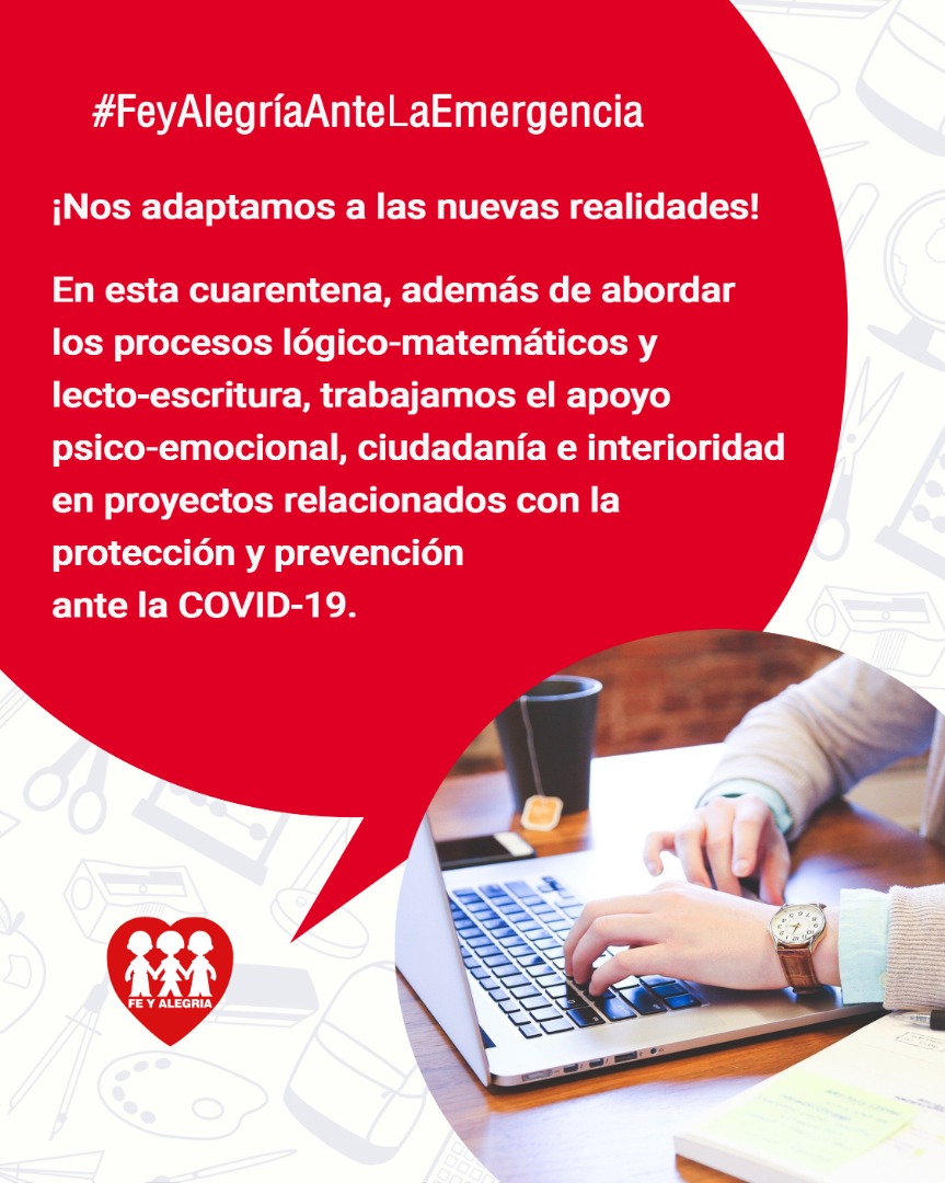 Dilania2019's tweet photo. Este año escolar 2019-2020 ha sido duro, atípico para Fe y Alegría y la comunidad educativa en general, pero ante las circunstancias respondimos, creamos e innovamos. #FeyAlegríaAnteLaEmergencia https://t.co/p947xG6S32