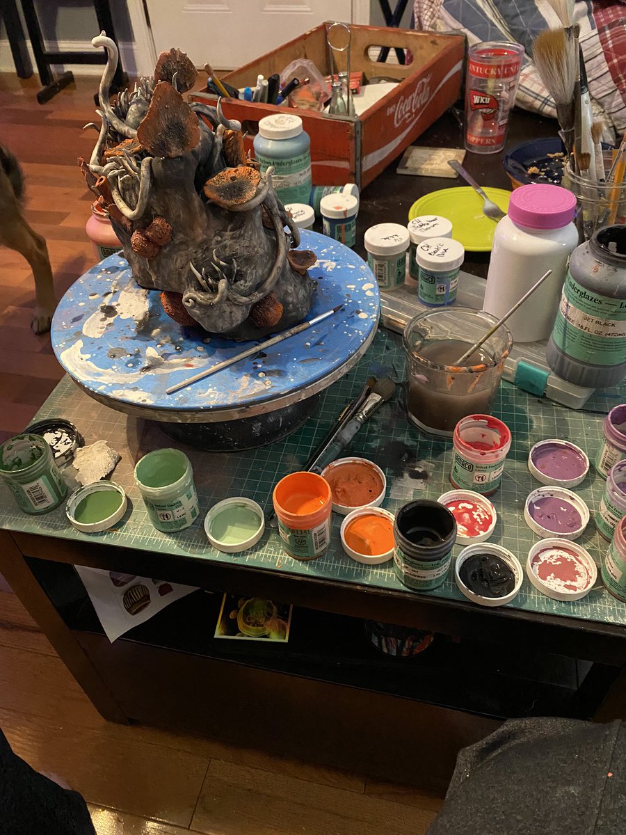 It’s a process #ArtistOnTwitter #art  #ceramics #sculpture #painting